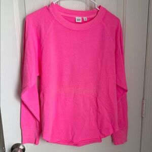 GAP Vibrant Pink Crewneck Top NWT